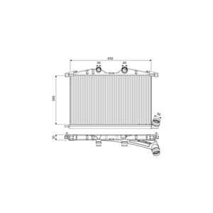 Intercooler, citroën c5 iii, c5 break iii, c6, peugeot 407 coupé, 508 i, 508 sw i, 508 sw skåp / kombi, 0384-N5, 384N5, 9688473