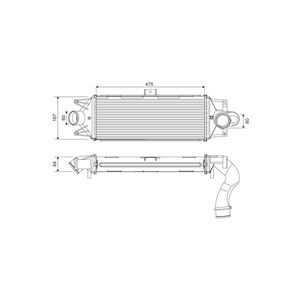 Intercooler, iveco daily flak/chassi iv, daily skåp iv, 504235460, 504344505, 5801349168