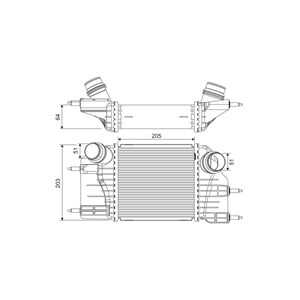 Intercooler, nissan note, 144613VD0A, 14461-3VD0A