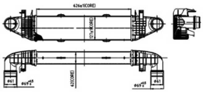 Intercooler, mercedes-benz, 2045000000, A2045000000