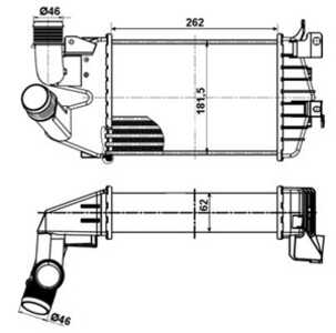 Intercooler, opel,vauxhall, 13213402, 6302072, 6302076, 93187214