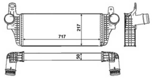 Intercooler, vw, 7E0145804A, 7E0145804C