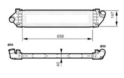 Intercooler, ford,volvo, 1423852, 1429406, 1594851, 1742060, 30671324, 31338471, 6G919L440FB, 6G919L440FC, 6G919L440FD, 6G919L4