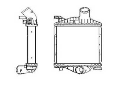 Intercooler, mercedes-benz vito buss [w638], vito skåp [w638], v-klass [638/2], 16900-S84-G01, 4 041 449, 513164, 513255, 51332