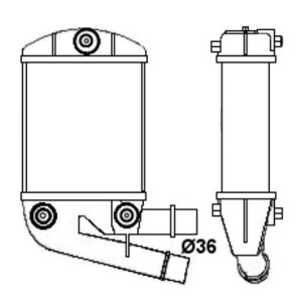 Intercooler, fiat panda, panda skåp/halvkombi, 46823259