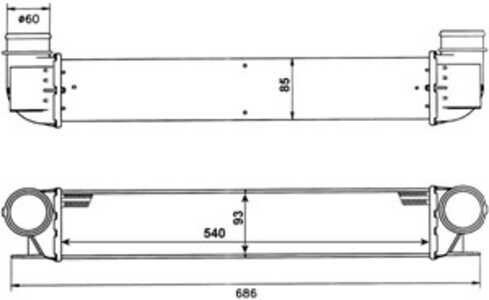 Intercooler, bmw 5 [e39], 5 touring [e39], 7 [e38], 17512247359, 2247359, 22473634