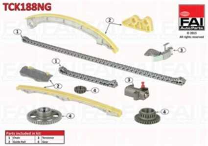 Kamkedjesats, Nedre, Upptill, honda accord vii, cr-v ii, cr-v iii, cr-v iv, element, 14401-PPA-004