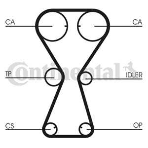 Kamrem, hyundai lantra i, mitsubishi colt iii, 2431233010, 2431233020, 2431233030, 2431233060, MD133116, MD145714, MD182201, MD