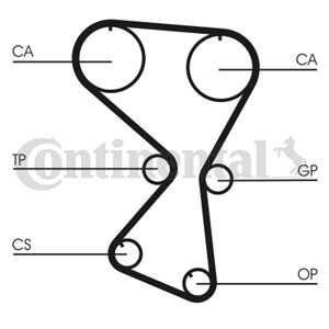 Kamrem, hyundai h-1 / starex buss, h-1 skåp, santa fé i, sonata iv, kia sorento i, 2431238210, 2431238220