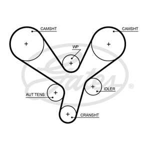 Kamrem, mitsubishi pajero iv, pajero canvas top iii, MD358557, MD376561