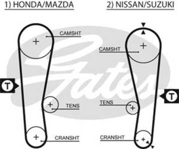 Kamrem, chevrolet metro halvkombi, honda city halvkombi i, jazz i, suzuki swift halvkombi ii, swift sedan ii, 12761-60B10, 1440