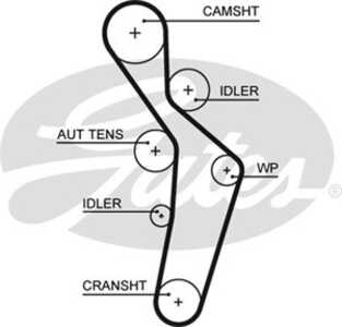 Kamrem, audi a3, a3 sportback, a4 b6, a4 b6 avant, vw golf v, touran, 06D109119