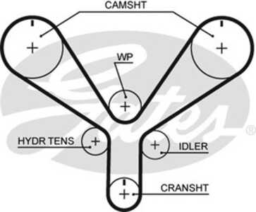 Kamrem, honda accord coupé vi, odyssey, 06141P8B305, 14400-P8A-A01, 14400P8AA02