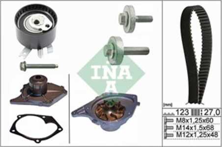 Kamremskit med vattenpump, nissan,renault,suzuki, 1276184A00, 12761-84A00, 13 07 048 05R, 13028BN700, 13028-BN700, 13028BN701, 