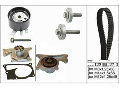 Kamremskit med vattenpump, dacia,nissan,renault, 11 9A 025 52R, 119A02552R, 13 07 048 05R, 13028BN700, 13028-BN700, 13028BN701,