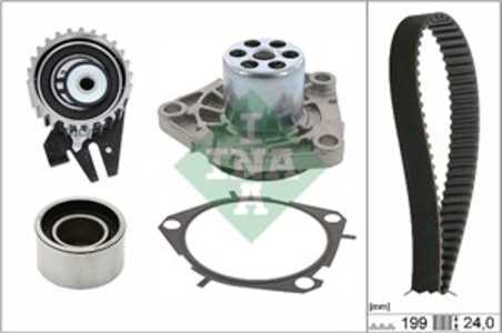 Kamremskit med vattenpump, alfa romeo 159, 159 sportwagon, 166, brera, spider, fiat croma, lancia thesis, 46804051, 55183527, 5