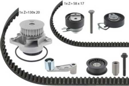 Kamremskit med vattenpump, seat,vw, 036 121 008LS