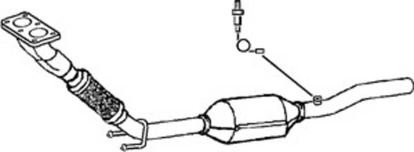 Katalysator, Fram, audi a3, a3 sportback, seat altea, skoda octavia ii, octavia combi ii, vw golf v, golf plus v, touran, 1K025