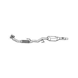 Katalysator, Mitt, seat,skoda,vw, 6Q0254502RX