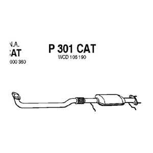 Katalysator, land rover freelander i, freelander soft top i, WCD000910, WCD106190