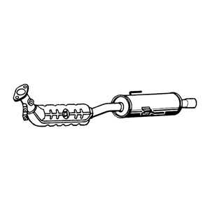 Katalysator, mazda 6 hatchback, 6 sedan, 6 station wagon, LF01-20-55XC, LF01-20-55XD, LF01-20-55XE, LFZ8-20-55X, LFZ8-20-55XB