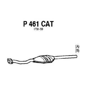 Katalysator, citroën saxo, peugeot 106 i, 106 ii, 1706-29, 1731-18, 1731-53, 1731-59, 1731-65, 1735-12