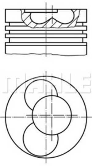 Kolv, Cylinder 3, Cylinder 4, audi,ford,seat,skoda,vw, 028 107 065 A B, 028 107 065 A C, 028 107 065 A K, 028 107 065 A M, 028 