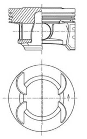 Kolv, chevrolet,opel,vauxhall, 55566883, 6 23 575