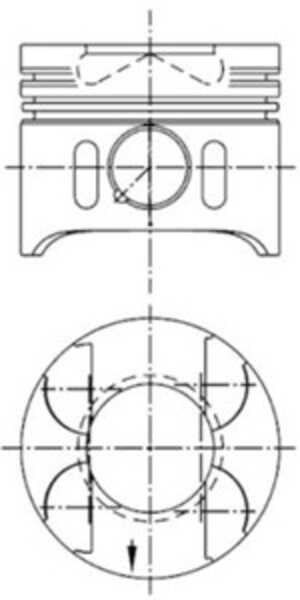 Kolv, mercedes-benz c-klass [w204], c-klass t-model [s204], e-klass [w211], e-klass flak/chassi [vf211], e-klass t-model [s211]