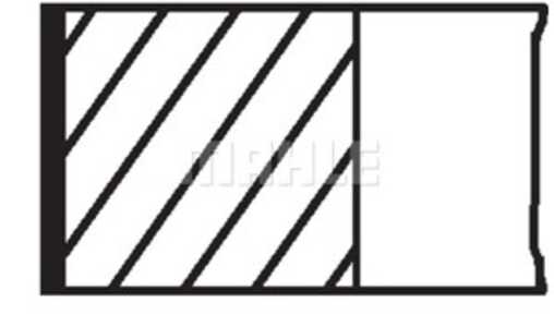 Kolvringar, kit, citroën c2, c3 i, c4 i, c4 coupé, peugeot 1007, 206 halvkombi, 206 sw, 207, 307, 307 break, 307 sw, 064058, 64