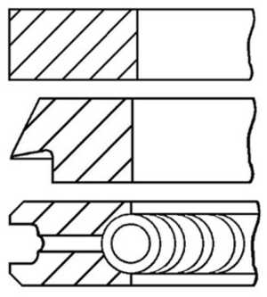 Kolvringar, kit, alfa romeo 147, 156, 156 sportwagon, 166, fiat punto, punto skåp/halvkombi, 71715161