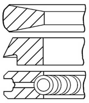 Kolvringar, kit, bmw,land rover,rover, 11252247383, 11252247384, 11257785232, 11257785233