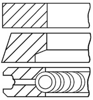 Kolvringar, kit, alfa romeo,fiat,lancia, 71717375