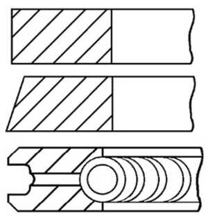 Kolvringar, kit, opel,saab,vauxhall, 9158565, 9202021, 9202024