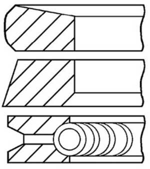 Kolvringar, kit, nissan,opel,renault,vauxhall, 7701474973