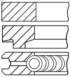 Kolvringar, kit, alfa romeo,cadillac,fiat,lancia,opel,saab,vauxhall, 71730218