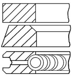 Kolvringar, kit, citroën,fiat,peugeot, 75502067, 95494110, 95606321