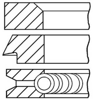 Kolvringar, kit, citroën,peugeot,talbot, 9564421280, 9790007400