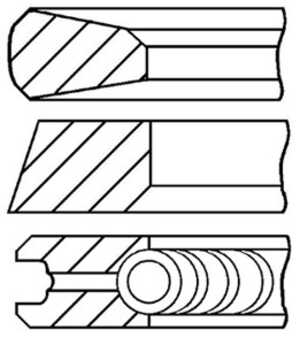 Kolvringar, kit, mercedes-benz, 642 030 00 23, 642 030 00 24, A 642 030 00 23, A 642 030 00 24