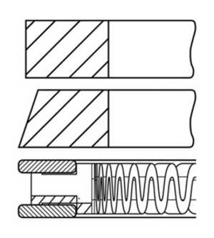 Kolvringar, kit, audi,seat,skoda,vw, 036198151H, 03C198151A