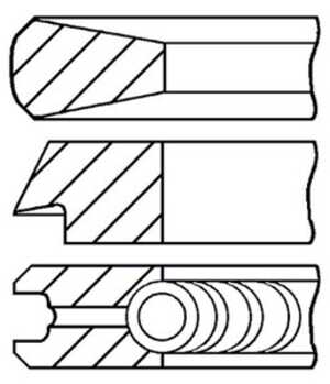 Kolvringar, kit, citroën,ds,fiat,ford,peugeot,toyota,volvo, 0640W5, AV6Q6148-AA