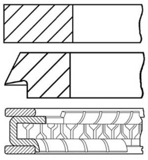 Kolvringar, kit, seat,skoda,vw, 032198151A, 036198151A