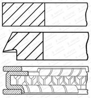 Kolvringar, kit, mercedes-benz, 113 030 03 24, 113 030 04 24, A 113 030 03 24, A 113 030 04 24