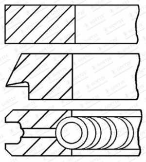 Kolvringar, kit, ford,land rover, LR004436RINGS