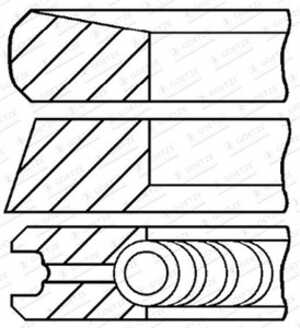 Kolvringar, kit, nissan,opel,renault,vauxhall, 4431147, 93161610