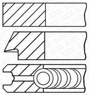 Kolvringar, kit, citroën,ds,opel,peugeot, 1608385680, 1608990380