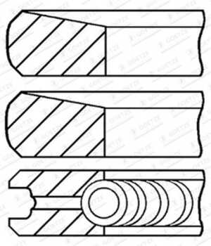 Kolvringar, kit, mitsubishi l200 / triton, l200 / triton flak/chassi, pajero sport ii, pajero sport iii, 1110A561