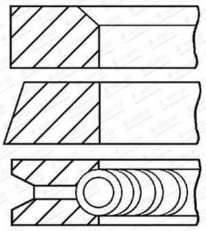 Kolvringar, kit, seat,vw, 030198151B