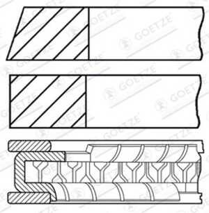 Kolvringar, kit, audi,seat,skoda,vw, 03F198151, 03F198151A