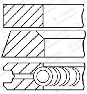 Kolvringar, kit, mercedes-benz, 002 030 03 24, 002 030 19 24, 003 030 11 24, A 002 030 03 24, A 002 030 19 24, A 003 030 11 24